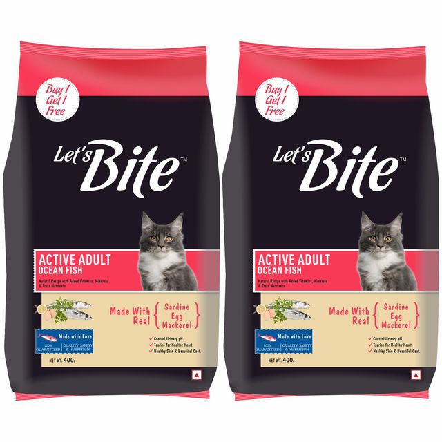 Let'S Bite Active Adult Dry Cat Food - Ocean Fish (Buy 1 Get 1 Free)